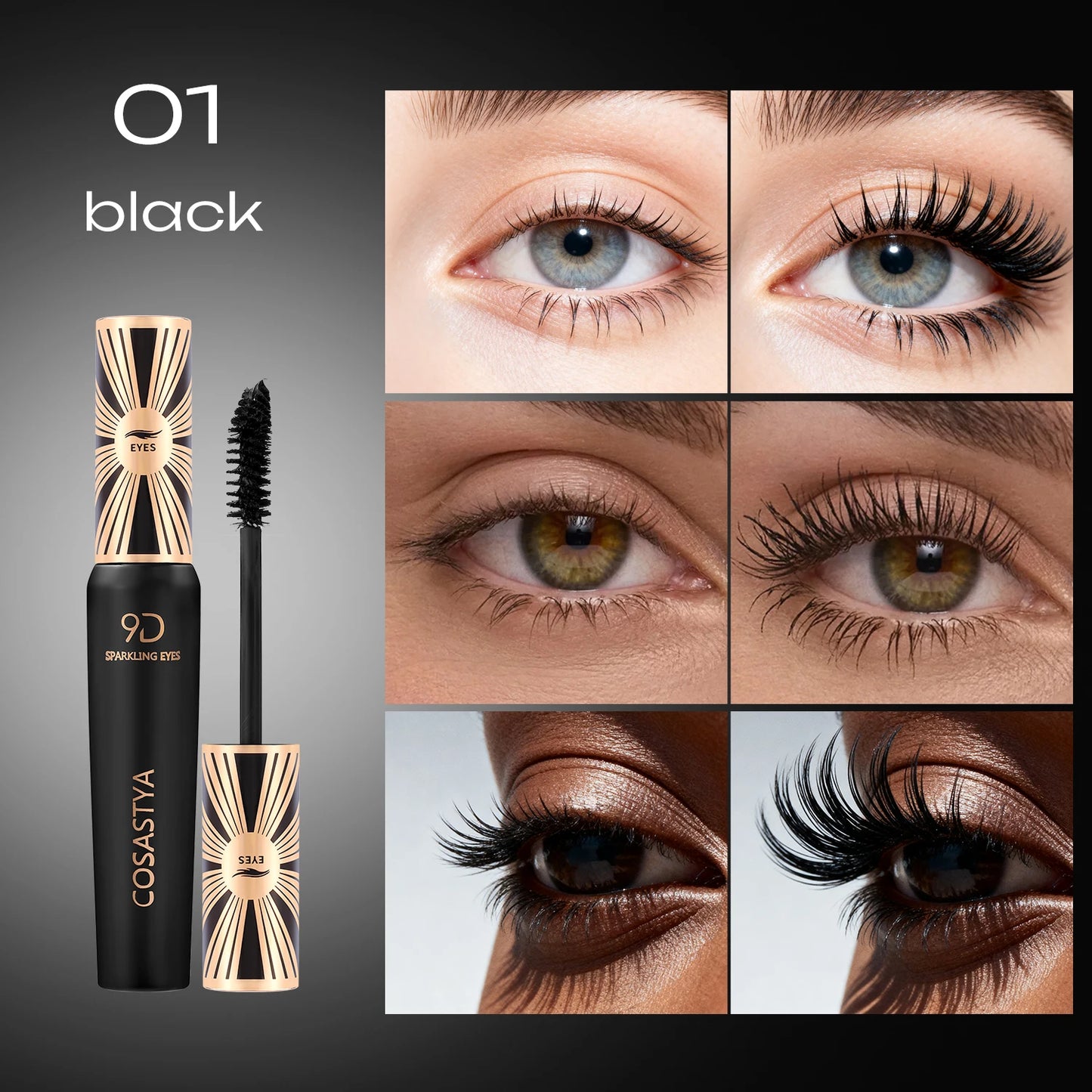 Zafira 9D Waterproof Volume Mascara – Extreme Length & Lift