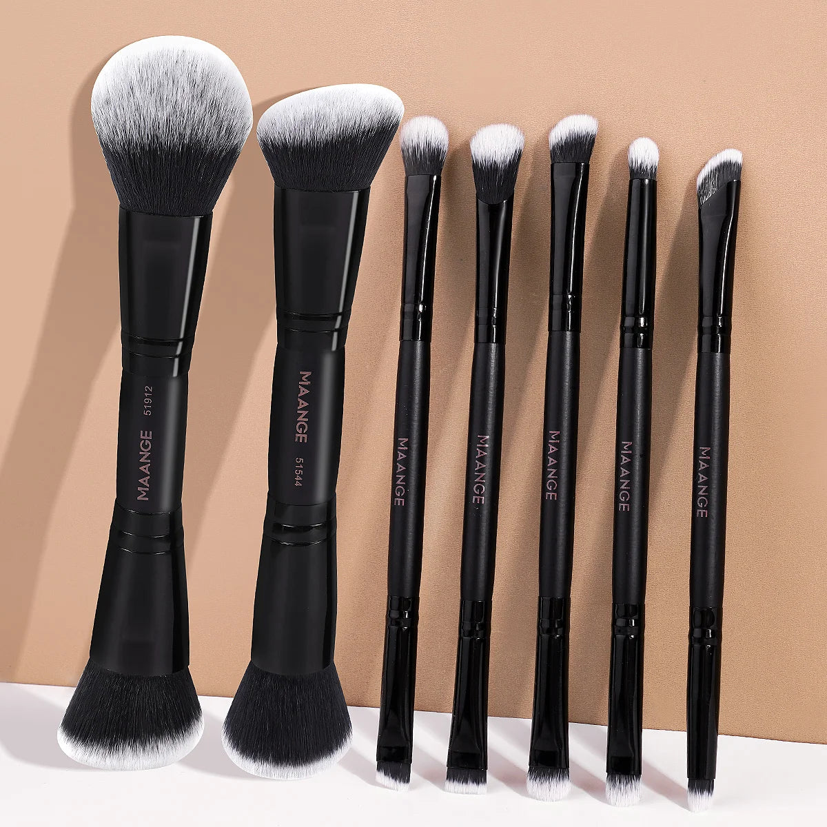 Zafira 7-Piece Dual-Ended Makeup Brush Set – Double Precision Tools