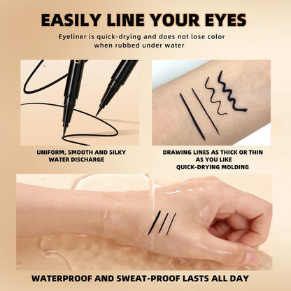 Zafira Precision Waterproof Eyeliner – Ultra-Fine Long-Lasting Formula