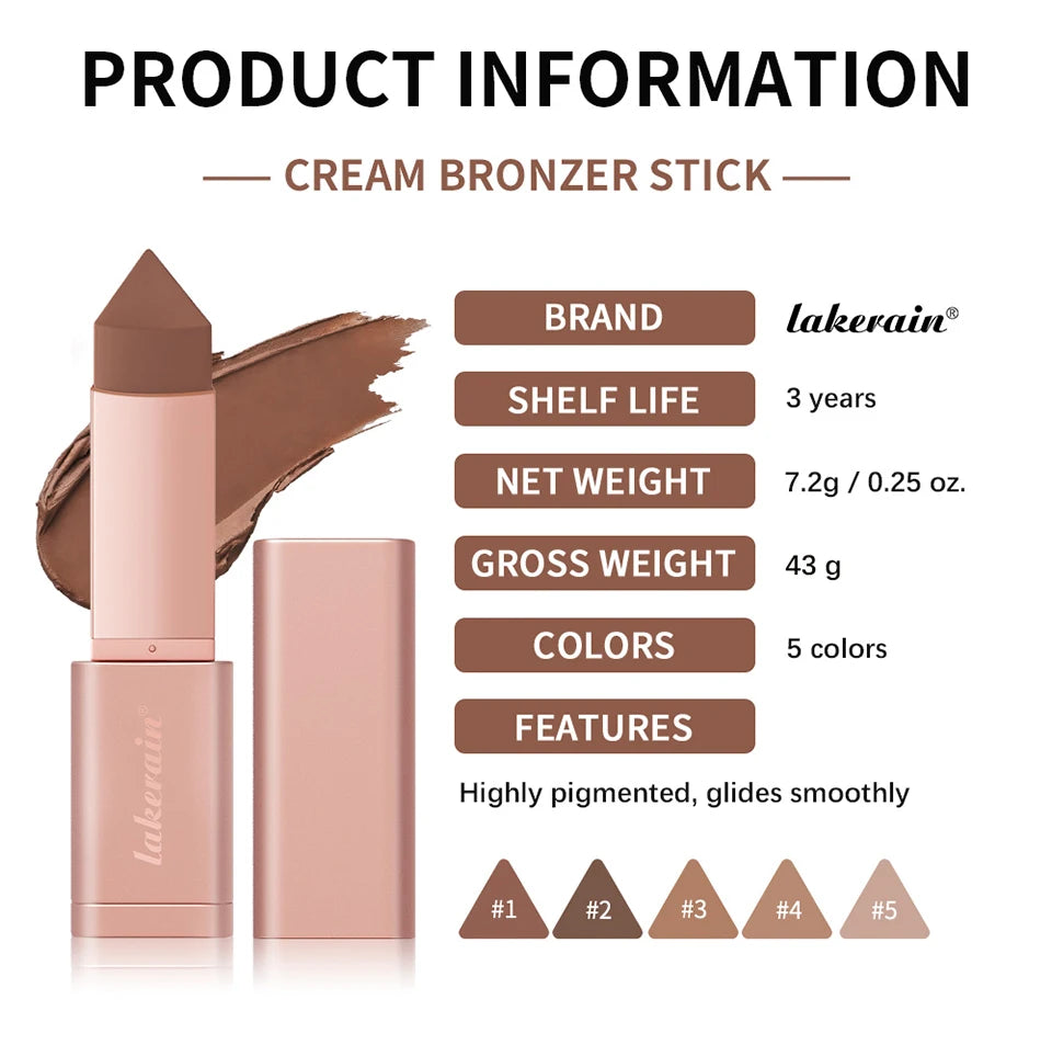 Zafira Cream Bronzer & Contour Stick – Sculpt & Define Formulak