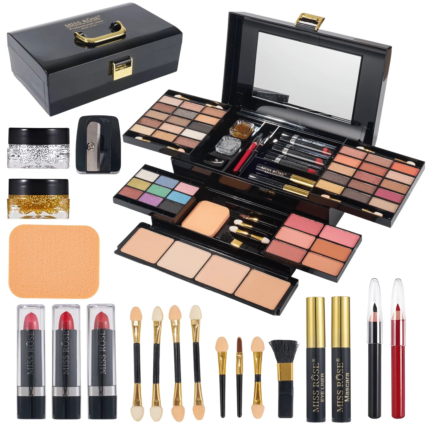 Zafira 58-Color All-In-One Professional Makeup Kit