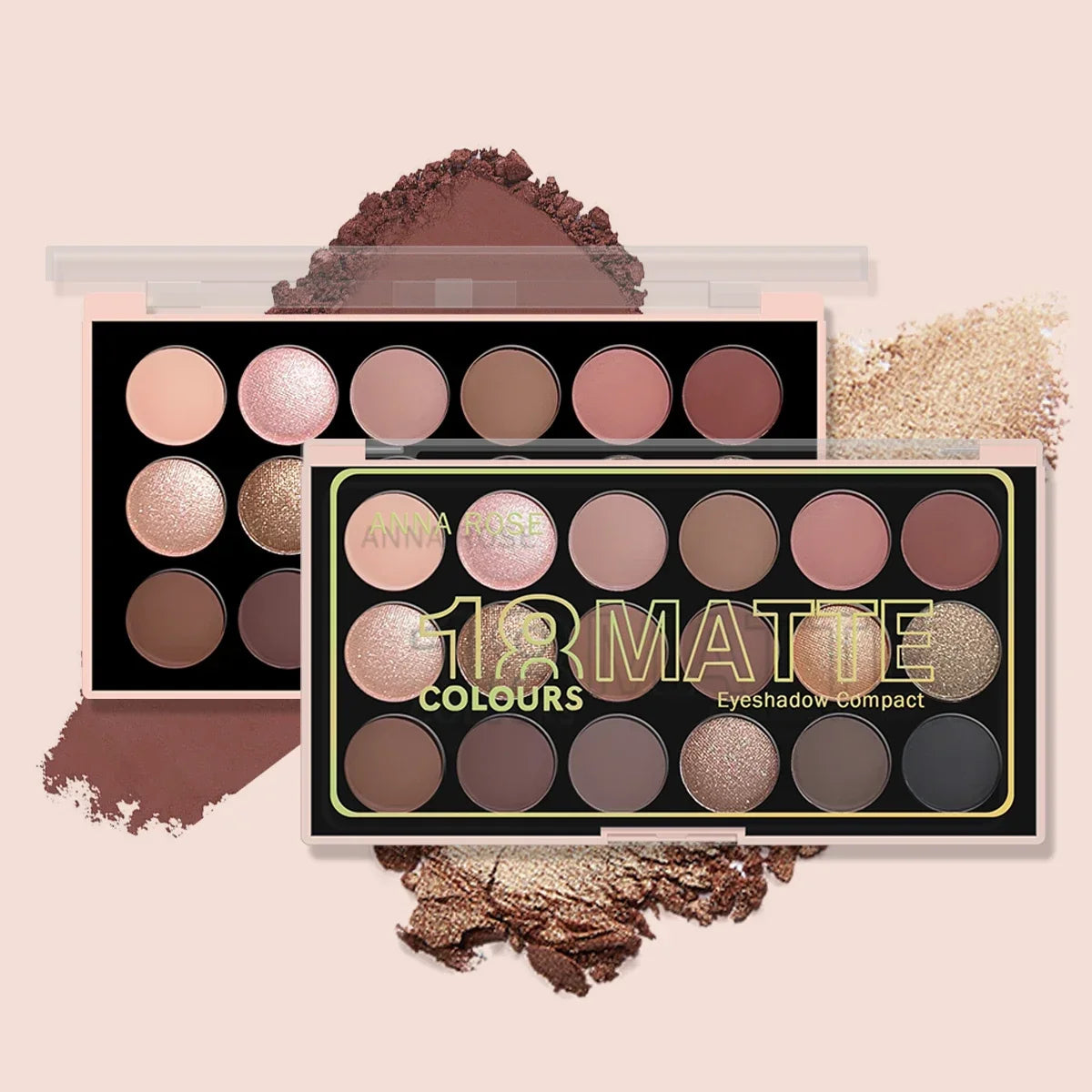 Zafira 18-Color Earth Tone Eyeshadow Palette – Warm Neutral Collection