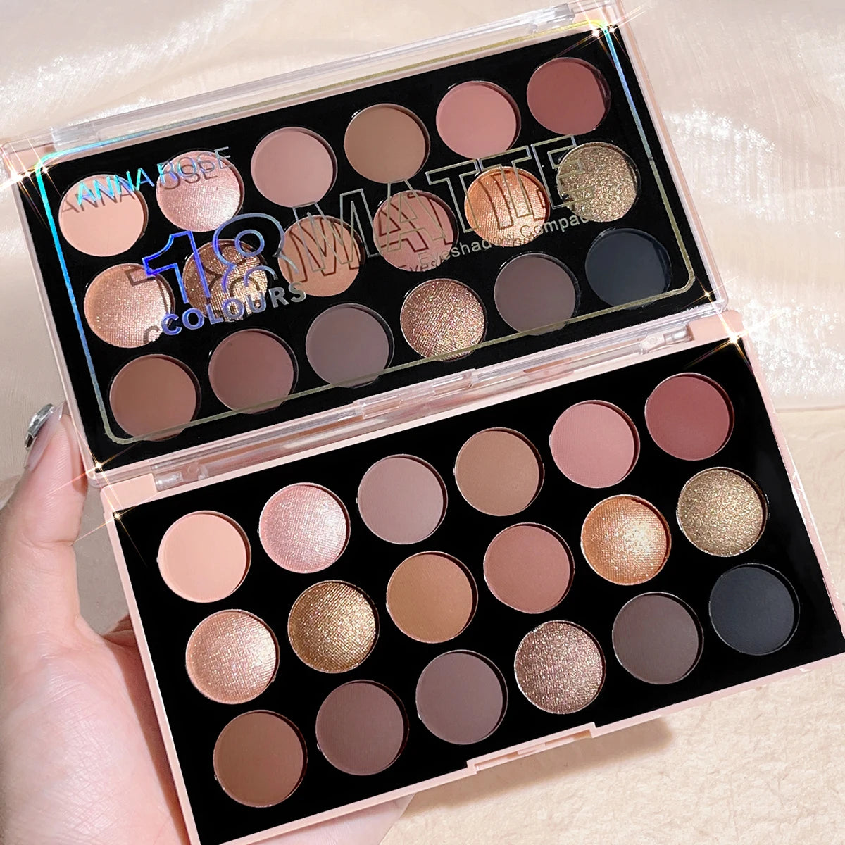 Zafira 18-Color Earth Tone Eyeshadow Palette – Warm Neutral Collection