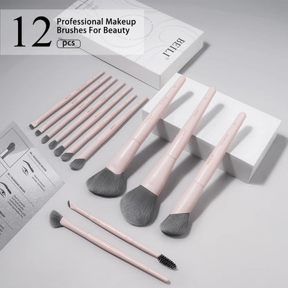 Zafira 12/15-Piece Vegan Makeup Brush Set – Cruelty-Free Pro Collection