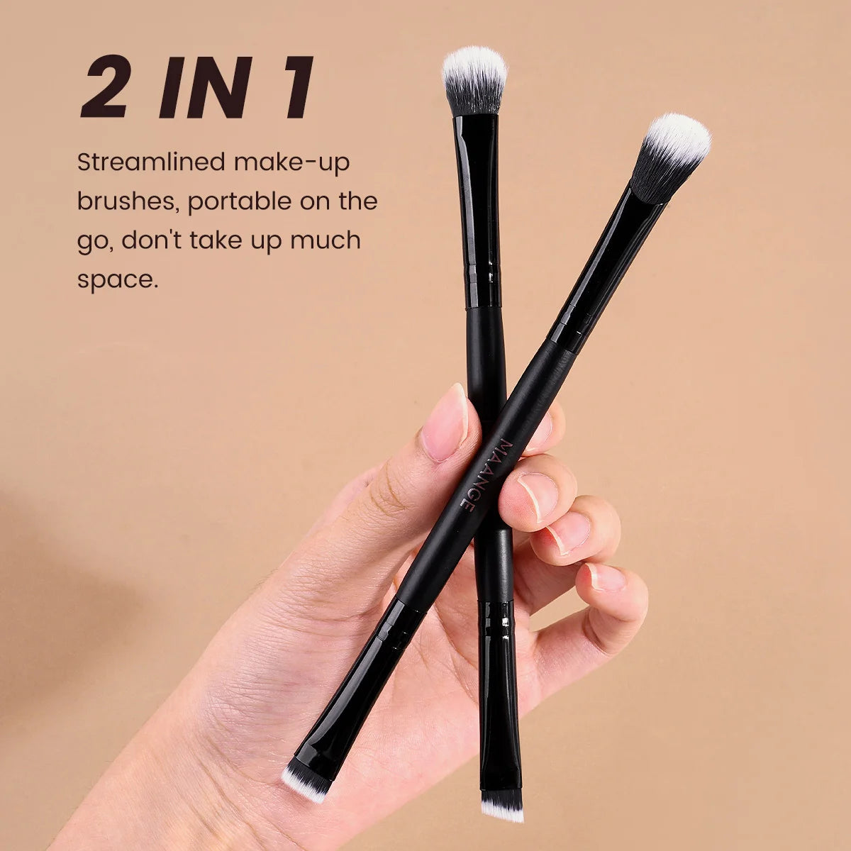 Zafira 7-Piece Dual-Ended Makeup Brush Set – Double Precision Tools