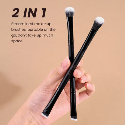 Zafira 7-Piece Dual-Ended Makeup Brush Set – Double Precision Tools