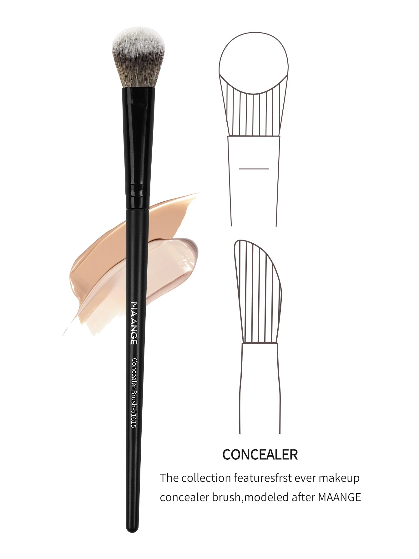 Zafira 5-Piece Concealer Brush Set – Flawless Coverage Tools