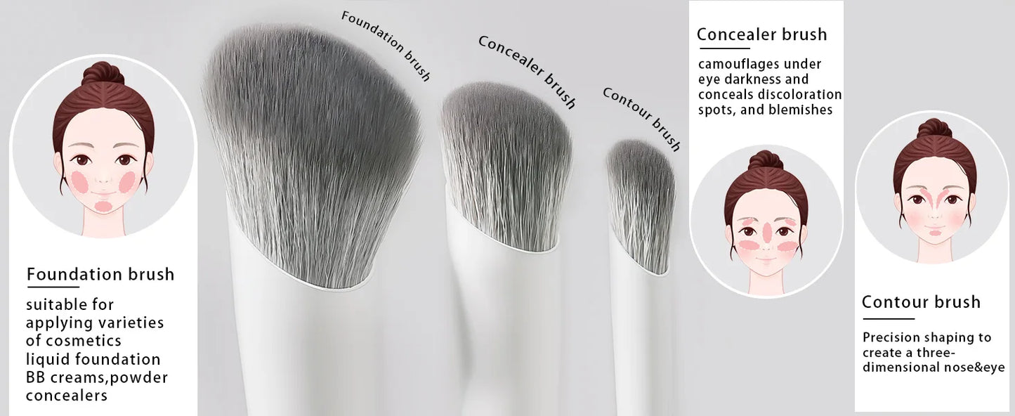 Zafira 12/15-Piece Vegan Makeup Brush Set – Cruelty-Free Pro Collection