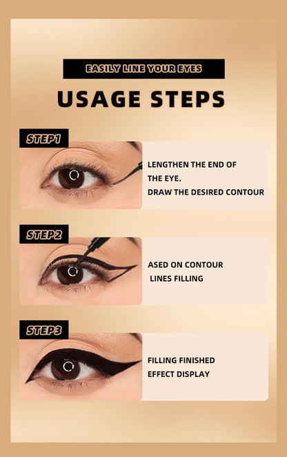 Zafira Precision Waterproof Eyeliner – Ultra-Fine Long-Lasting Formula