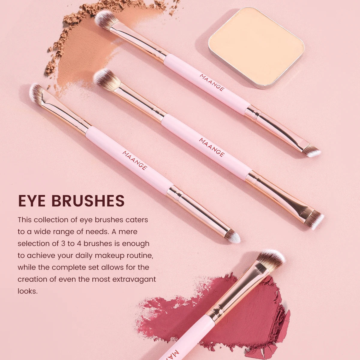 Zafira 7-Piece Dual-Ended Makeup Brush Set – Double Precision Tools