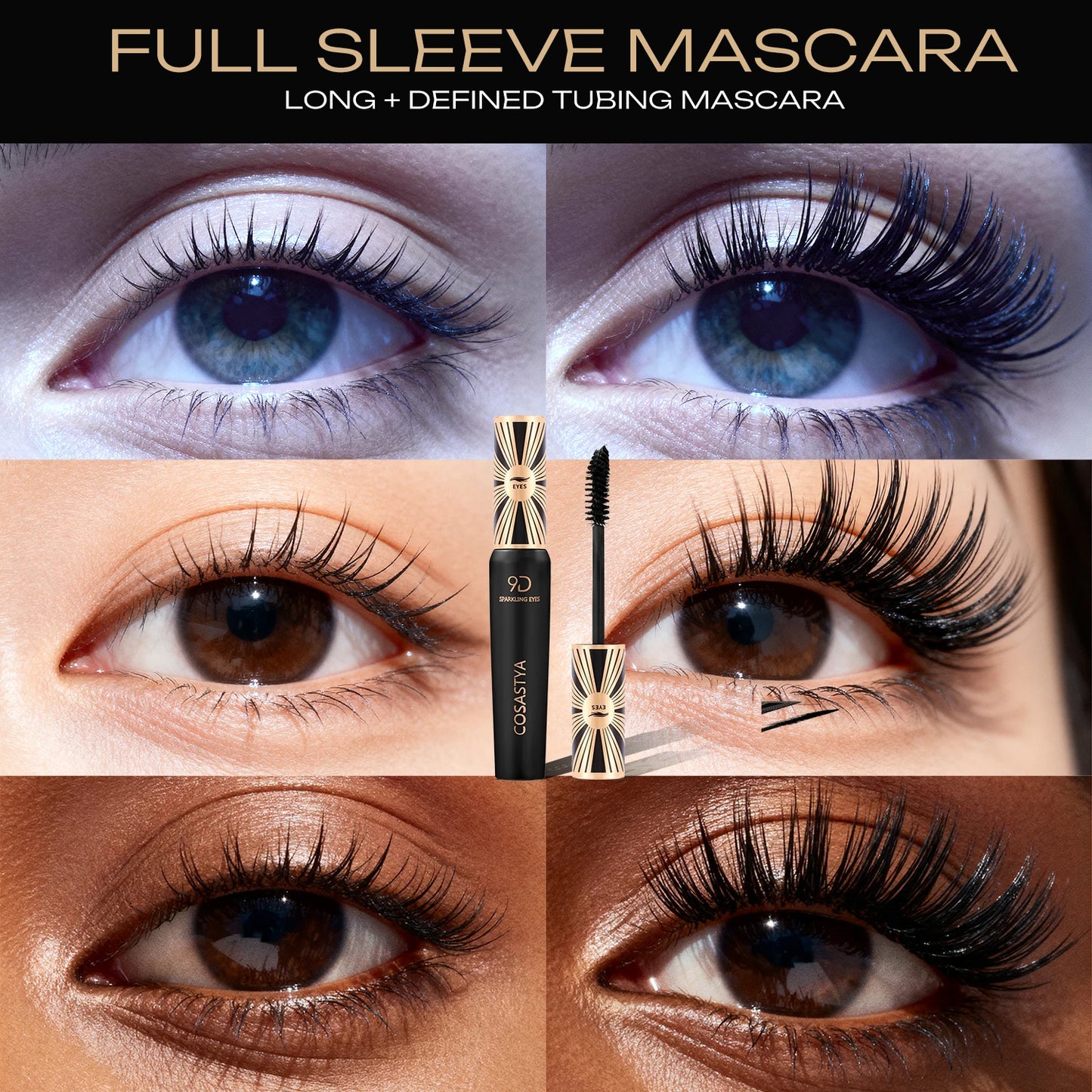 Zafira 9D Waterproof Volume Mascara – Extreme Length & Lift