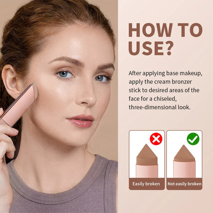 Zafira Cream Bronzer & Contour Stick – Sculpt & Define Formulak