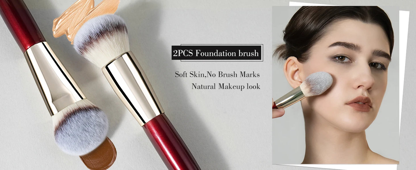 Zafira 12/15-Piece Vegan Makeup Brush Set – Cruelty-Free Pro Collection