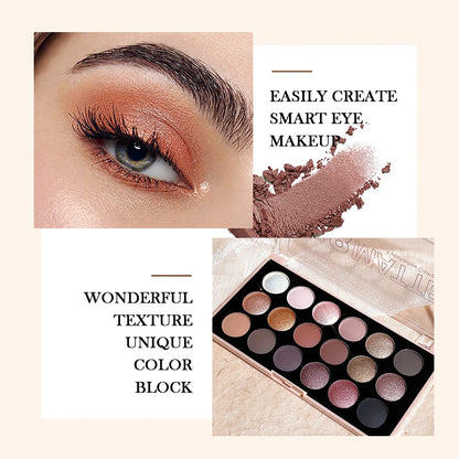 Zafira 18-Color Earth Tone Eyeshadow Palette – Warm Neutral Collection