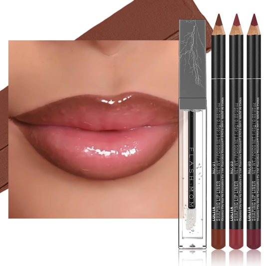 Zafira Lip Liner & Lip Oil Duo – Sculpt & Shine Set